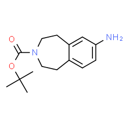 ChemSpider 2D Image | tert-butyl 7-amino-4,5-dihydro-1H-benzo[d]azepine-3(2H)-carboxylate | C15H22N2O2