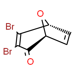 ChemSpider 2D Image | (1S,5R)-3,4-Dibromo-8-oxabicyclo[3.2.1]octa-3,6-dien-2-one | C7H4Br2O2