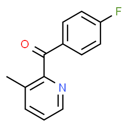 ChemSpider 2D Image | (4-Fluorophenyl)(3-methyl-2-pyridinyl)methanone | C13H10FNO