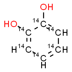 ChemSpider 2D Image | 1,2-(~14~C_6_)Benzenediol | 14C6H6O2