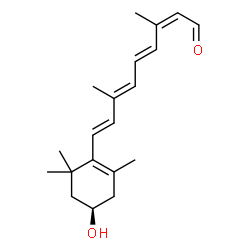 ChemSpider 2D Image | (3R,13cis)-3-Hydroxyretinal | C20H28O2