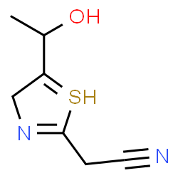 ChemSpider 2D Image | 2-[5-(1-hydroxyethyl)-4H-thiazol-2-yl]acetonitrile | C7H9N2OS