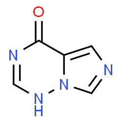 ChemSpider 2D Image | Imidazo[5,1-f][1,2,4]triazin-4(1H)-one | C5H4N4O