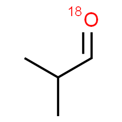 ChemSpider 2D Image | 2-Methylpropan(~18~O)al | C4H818O