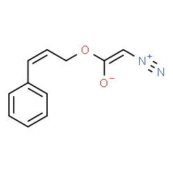 ChemSpider 2D Image | (E)-2-Diazonio-1-{[(2Z)-3-phenyl-2-propen-1-yl]oxy}ethenolate | C11H10N2O2