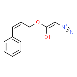 ChemSpider 2D Image | (E)-2-Hydroxy-2-{[(2Z)-3-phenyl-2-propen-1-yl]oxy}ethenediazonium | C11H11N2O2