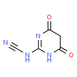 ChemSpider 2D Image | (4,6-Dioxo-1,4,5,6-tetrahydro-2-pyrimidinyl)cyanamide | C5H4N4O2