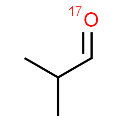 ChemSpider 2D Image | 2-Methylpropan(~17~O)al | C4H817O