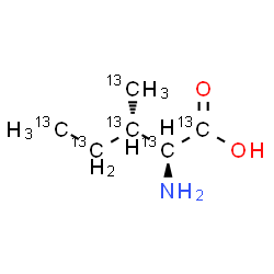 ChemSpider 2D Image | L-(~13~C_6_)Isoleucine | 13C6H13NO2