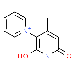 ChemSpider 2D Image | 4'-Methyl-2'-oxo-1',2'-dihydro-1,3'-bipyridinium-6'-olate | C11H11N2O2