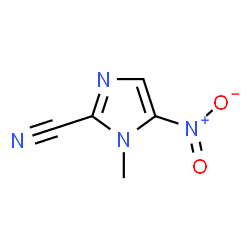 ChemSpider 2D Image | 1-Methyl-2-cyano-5-nitroimidazole | C5H4N4O2