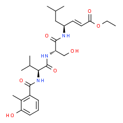 ChemSpider 2D Image | HMB-Val-Ser-Leu-VE | C26H39N3O7