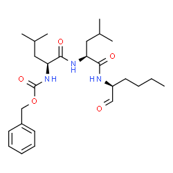 ChemSpider 2D Image | Cbz-leucinyl-leucinyl-norleucinal | C26H41N3O5