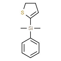ChemSpider 2D Image | 4,5-Dihydro-2-thiophenyl(dimethyl)phenylsilane | C12H16SSi