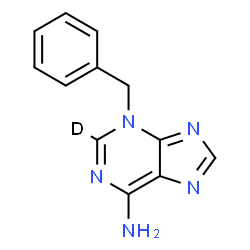 ChemSpider 2D Image | 3-Benzyl(2-~2~H)-3H-purin-6-amine | C12H10DN5