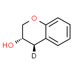 ChemSpider 2D Image | (3S,4R)-3-(4-~2~H_1_)Chromanol | C9H9DO2