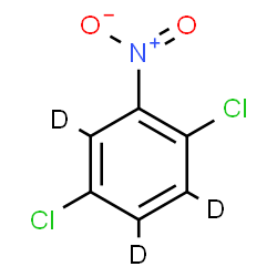 ChemSpider 2D Image | 1,4-Dichloro-2-nitro(~2~H_3_)benzene | C6D3Cl2NO2