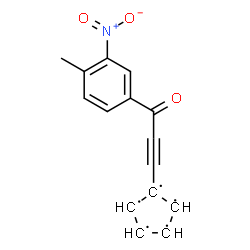 ChemSpider 2D Image | 1-[3-(4-Methyl-3-nitrophenyl)-3-oxo-1-propyn-1-yl]-1,2,3,4,5-cyclopentanepentayl | C15H10NO3