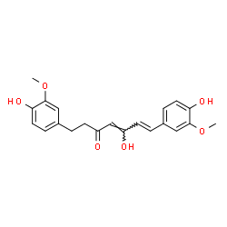 ChemSpider 2D Image | (4Z,6E)-5-Hydroxy-1,7-bis(4-hydroxy-3-methoxyphenyl)-4,6-heptadien-3-one | C21H22O6