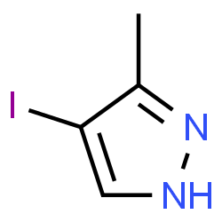 ChemSpider 2D Image | 3-Methyl-4-iodopyrazole | C4H5IN2