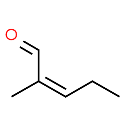 ChemSpider 2D Image | (2Z)-2-Methyl-2-pentenal | C6H10O