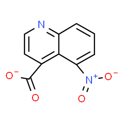 ChemSpider 2D Image | 5-Nitro-4-quinolinecarboxylate | C10H5N2O4