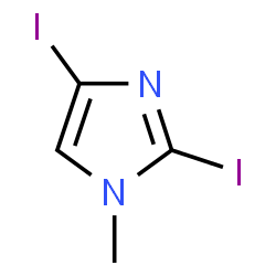 ChemSpider 2D Image | 2,4-Diiodo-1-methyl-1H-imidazole | C4H4I2N2