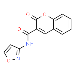 ChemSpider 2D Image | N-(1,2-Oxazol-3-yl)-2-oxo-2H-chromene-3-carboxamide | C13H8N2O4