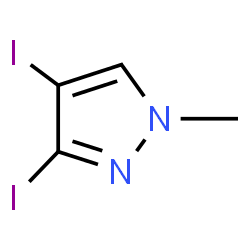 ChemSpider 2D Image | 3,4-Diiodo-1-methyl-1H-pyrazole | C4H4I2N2