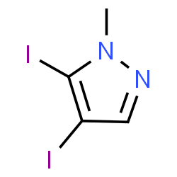 ChemSpider 2D Image | 4,5-Diiodo-1-methyl-1H-pyrazole | C4H4I2N2