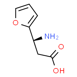 ChemSpider 2D Image | (3S)-3-Amino-3-(2-furyl)propanoic acid | C7H9NO3