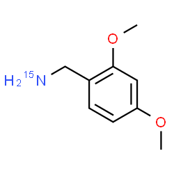 ChemSpider 2D Image | 1-(2,4-Dimethoxyphenyl)methan(~15~N)amine | C9H1315NO2