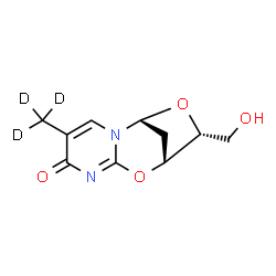 ChemSpider 2D Image | (1R,9R,10R)-10-(Hydroxymethyl)-4-(~2~H_3_)methyl-8,11-dioxa-2,6-diazatricyclo[7.2.1.0~2,7~]dodeca-3,6-dien-5-one | C10H9D3N2O4
