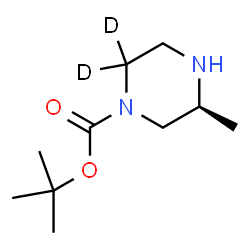 ChemSpider 2D Image | 2-Methyl-2-propanyl (3S)-3-methyl-1-(6,6-~2~H_2_)piperazinecarboxylate | C10H18D2N2O2