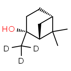 ChemSpider 2D Image | (1R,2R,5S)-6,6-Dimethyl-2-(~2~H_3_)methylbicyclo[3.1.1]heptan-2-ol | C10H15D3O