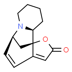 ChemSpider 2D Image | (1R,2S,8S)-14-Oxa-7-azatetracyclo[6.6.1.0~1,11~.0~2,7~]pentadeca-9,11-dien-13-one | C13H15NO2
