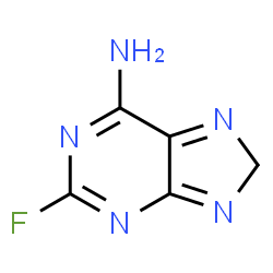 ChemSpider 2D Image | 2-Fluoro-8H-purin-6-amine | C5H4FN5