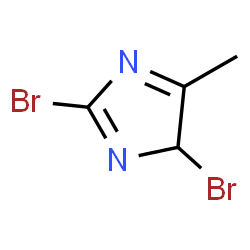 ChemSpider 2D Image | 2,4-Dibromo-5-methyl-4H-imidazole | C4H4Br2N2