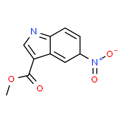 ChemSpider 2D Image | methyl 5-nitro-1,5-dihydroindole-3-carboxylate | C10H9N2O4