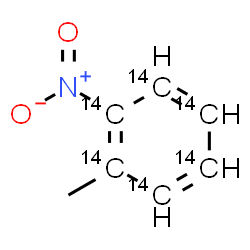ChemSpider 2D Image | 1-Methyl-2-nitro(~14~C_6_)benzene | C14C6H7NO2