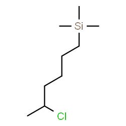 ChemSpider 2D Image | (5-Chlorohexyl)(trimethyl)silane | C9H21ClSi