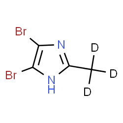 ChemSpider 2D Image | 4,5-Dibromo-2-(~2~H_3_)methyl-1H-imidazole | C4HD3Br2N2