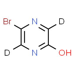 ChemSpider 2D Image | 5-Bromo-2-(~2~H_2_)pyrazinol | C4HD2BrN2O
