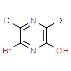 ChemSpider 2D Image | 6-Bromo-2-(~2~H_2_)pyrazinol | C4HD2BrN2O