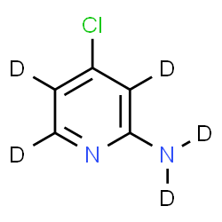 ChemSpider 2D Image | 4-Chloro-2-(~2~H_3_)pyridin(~2~H_2_)amine | C5D5ClN2