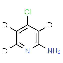 ChemSpider 2D Image | 4-Chloro-2-(~2~H_3_)pyridinamine | C5H2D3ClN2