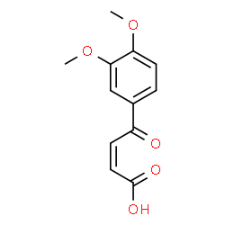 ChemSpider 2D Image | (2Z)-4-(3,4-Dimethoxyphenyl)-4-oxo-2-butenoic acid | C12H12O5