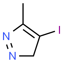 ChemSpider 2D Image | 4-Iodo-5-methyl-3H-pyrazole | C4H5IN2