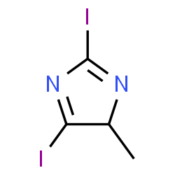 ChemSpider 2D Image | 2,5-Diiodo-4-methyl-4H-imidazole | C4H4I2N2