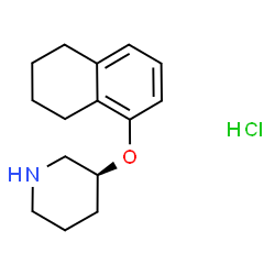 ChemSpider 2D Image | (3S)-3-(5,6,7,8-Tetrahydro-1-naphthalenyloxy)piperidine hydrochloride (1:1) | C15H22ClNO